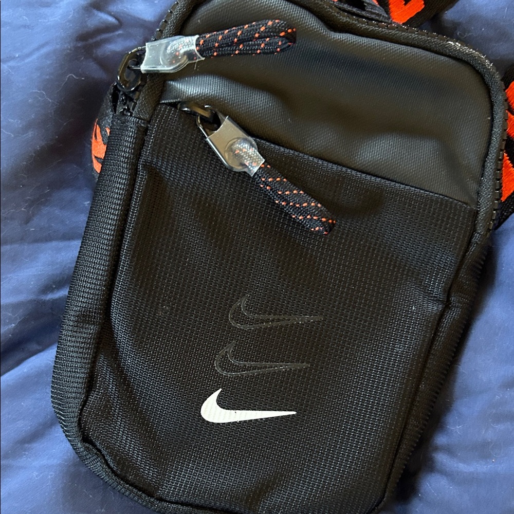 Nike Black Belt Bag with Orange Strap - Picture 3 of 7